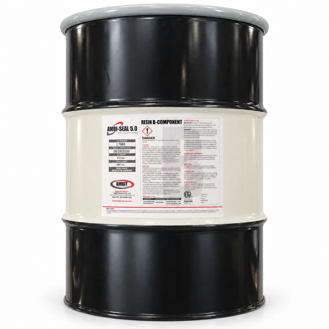 Ambi-Seal 5.0 open-cell spray foam drum