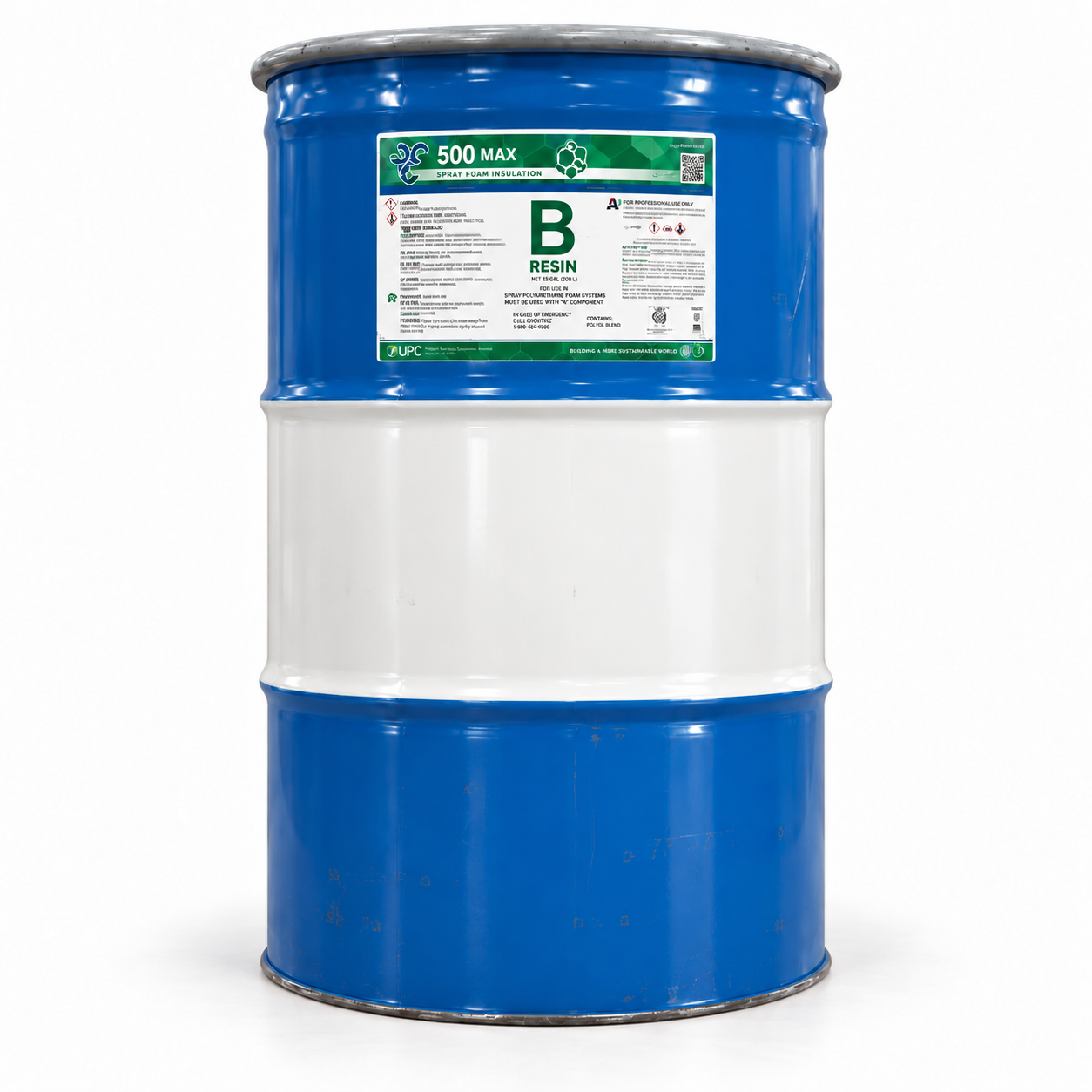 UPC 500 MAX open-cell B resin blue and white barrel