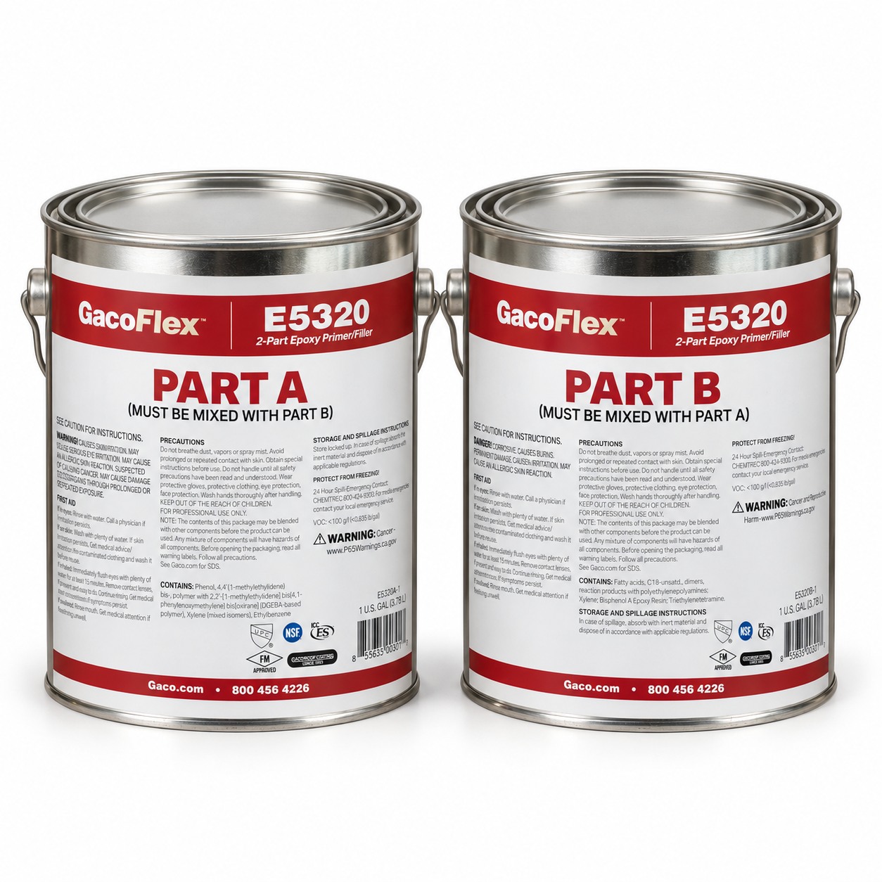 Gaco Western E5320 2 Part Epoxy Primer/Filler Kit