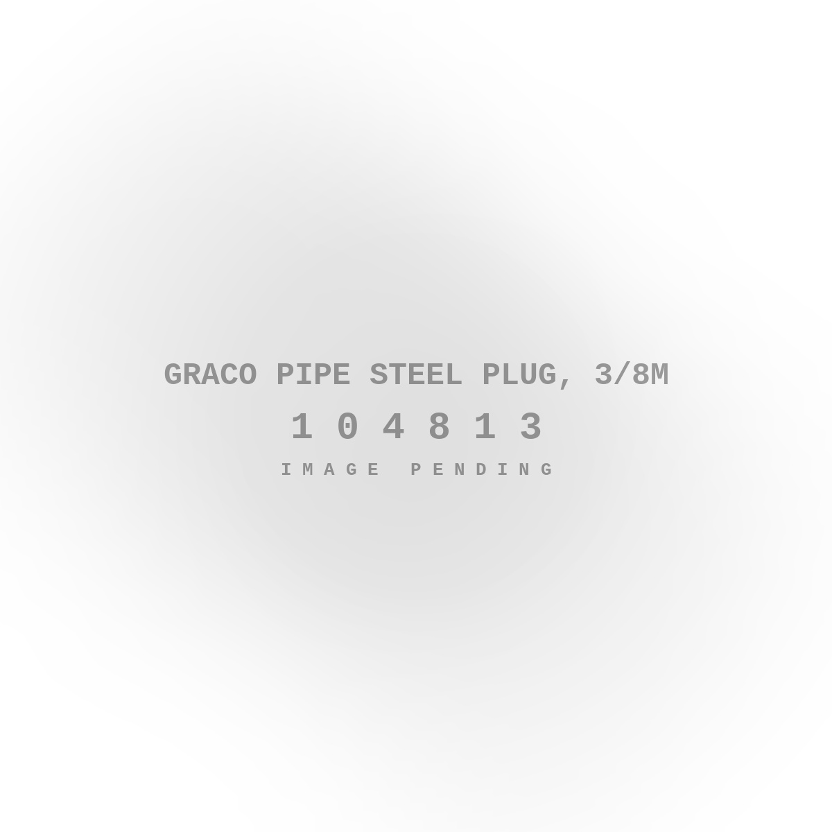 Graco Pipe Steel Plug, 3/8M
