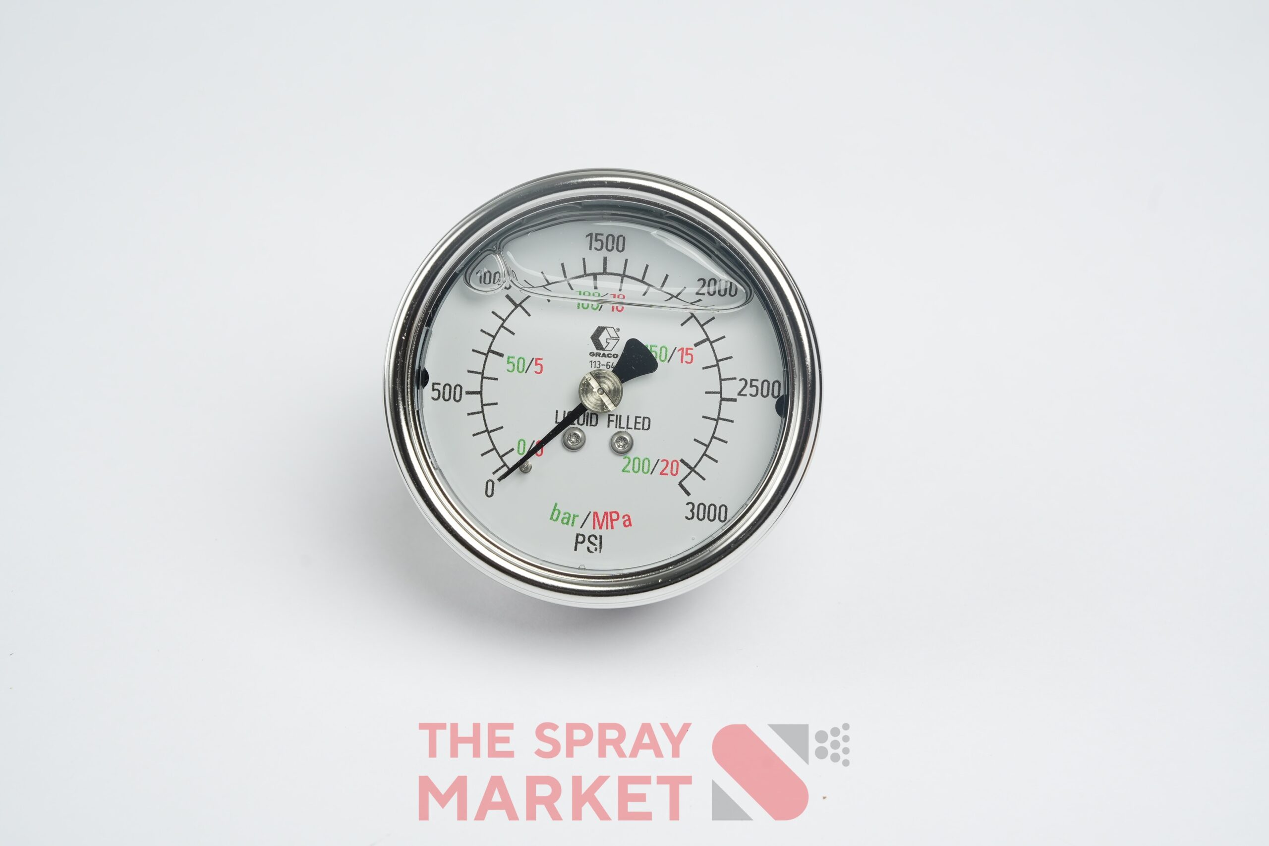 Graco Fluid Stainless Steel Pressure Gauge