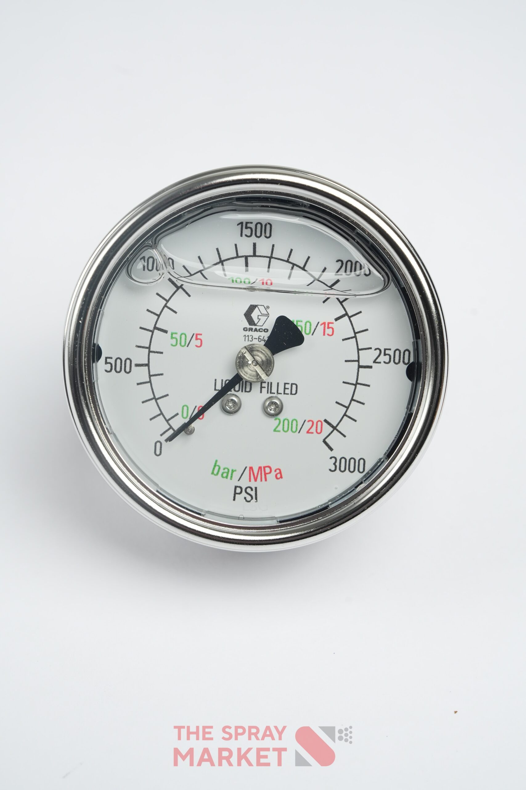 Graco Fluid Stainless Steel Pressure Gauge - Image 2