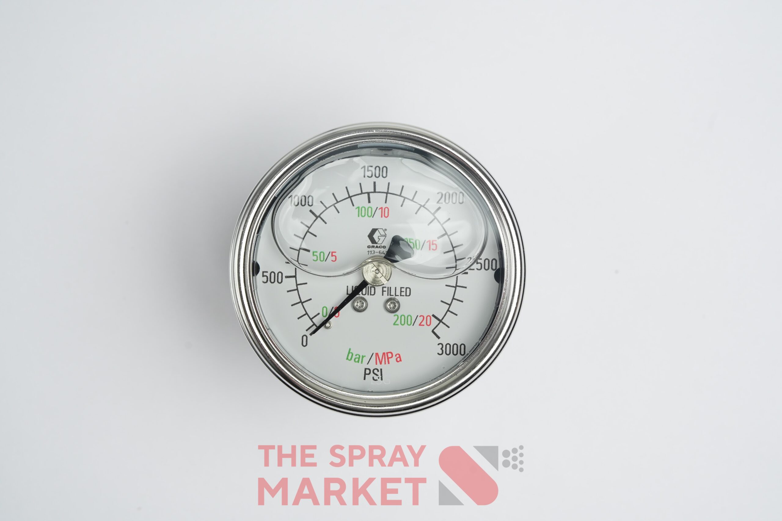 Graco Fluid Stainless Steel Pressure Gauge - Image 4