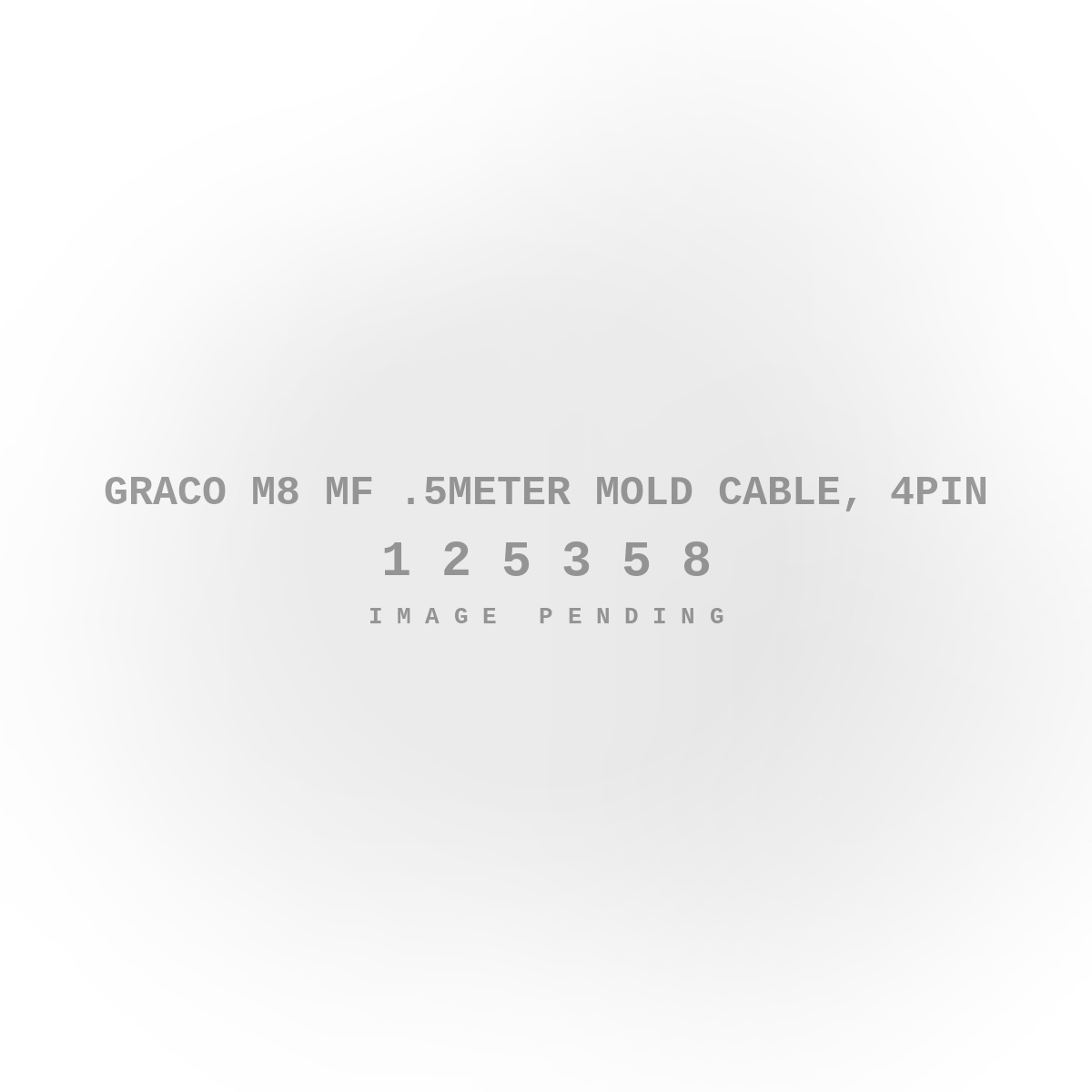 Graco M8 MF .5METER Mold Cable, 4PIN