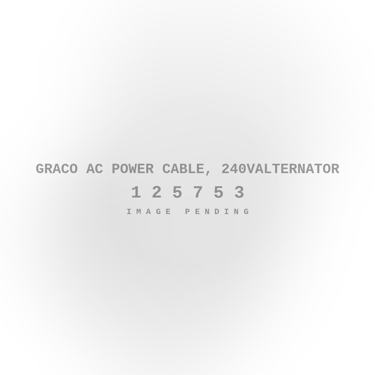 Graco AC Power Cable, 240VALTERNATOR