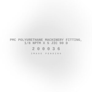 PMC Polyurethane Machinery Fitting, 1/8 Nptm X 5 JIC 90 D