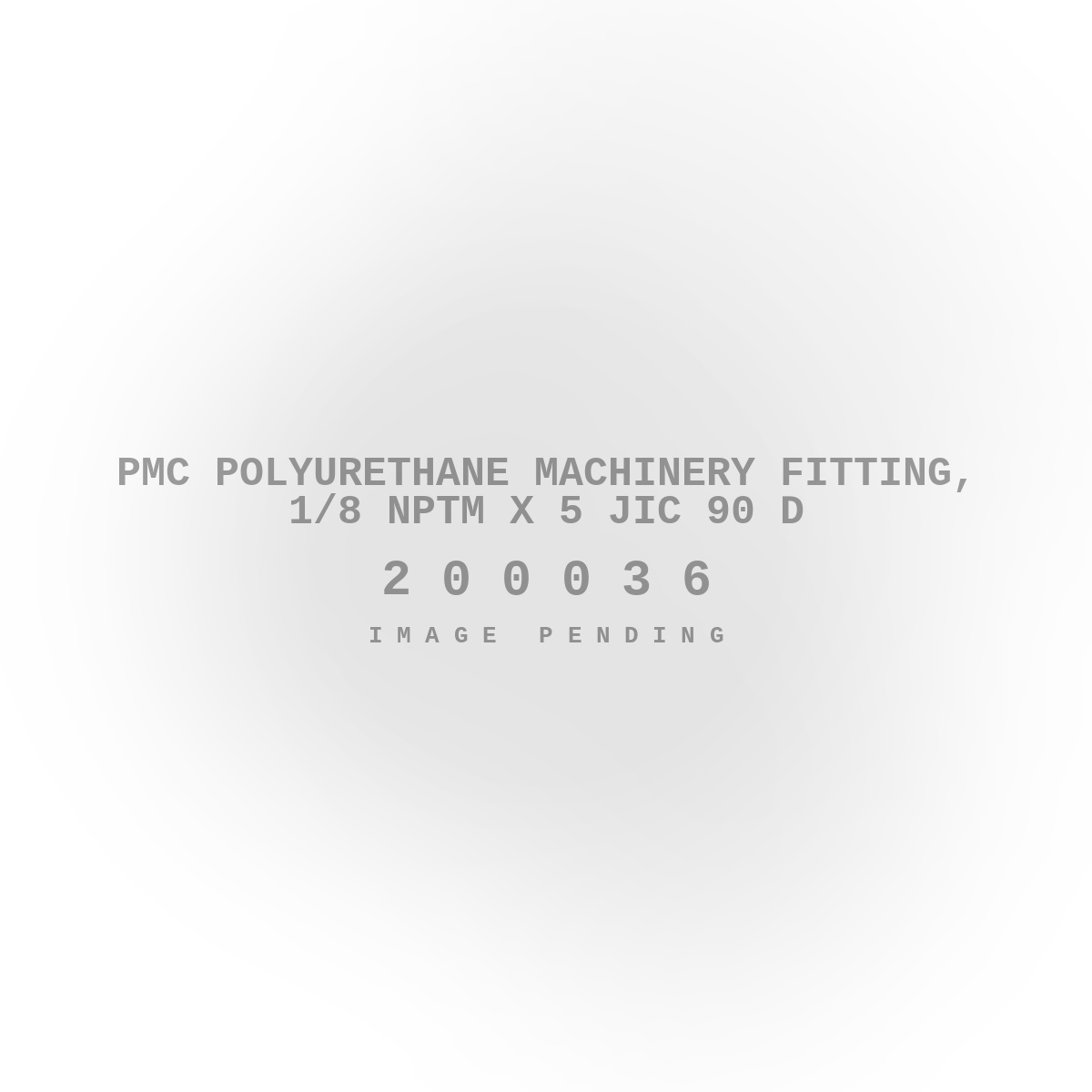 PMC Polyurethane Machinery Fitting, 1/8 Nptm X 5 JIC 90 D