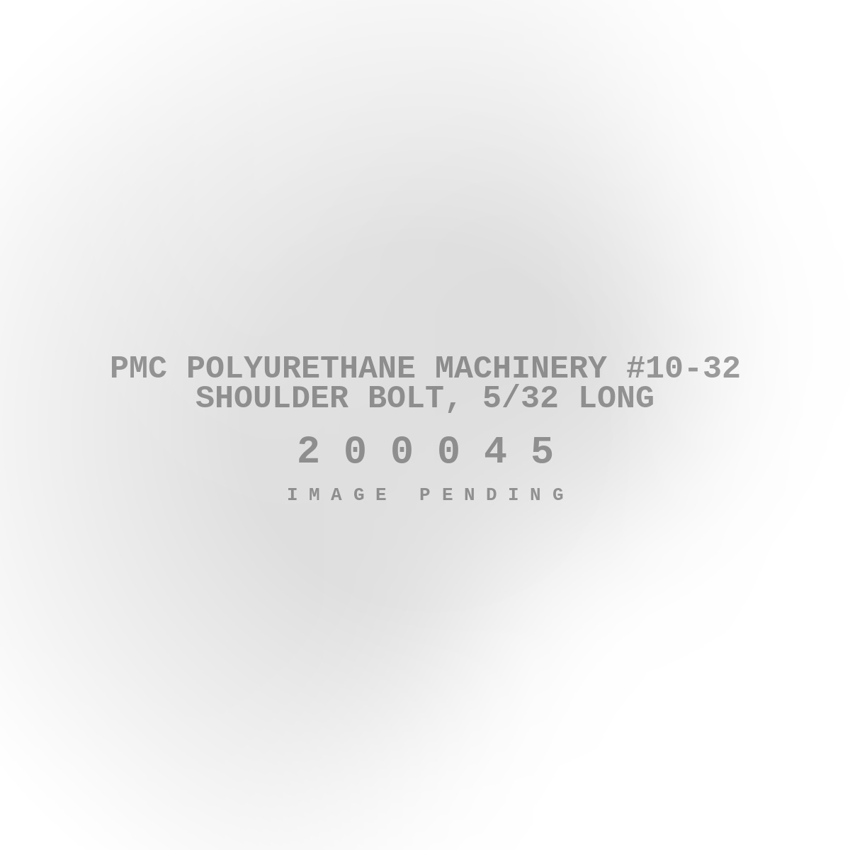 PMC Polyurethane Machinery #10-32 Shoulder Bolt, 5/32 Long