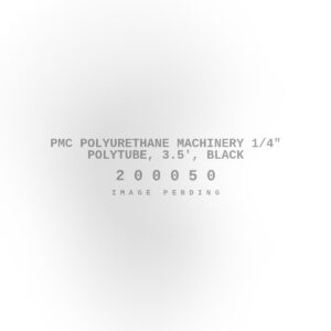 PMC Polyurethane Machinery 1/4" Polytube, 3.5', Black