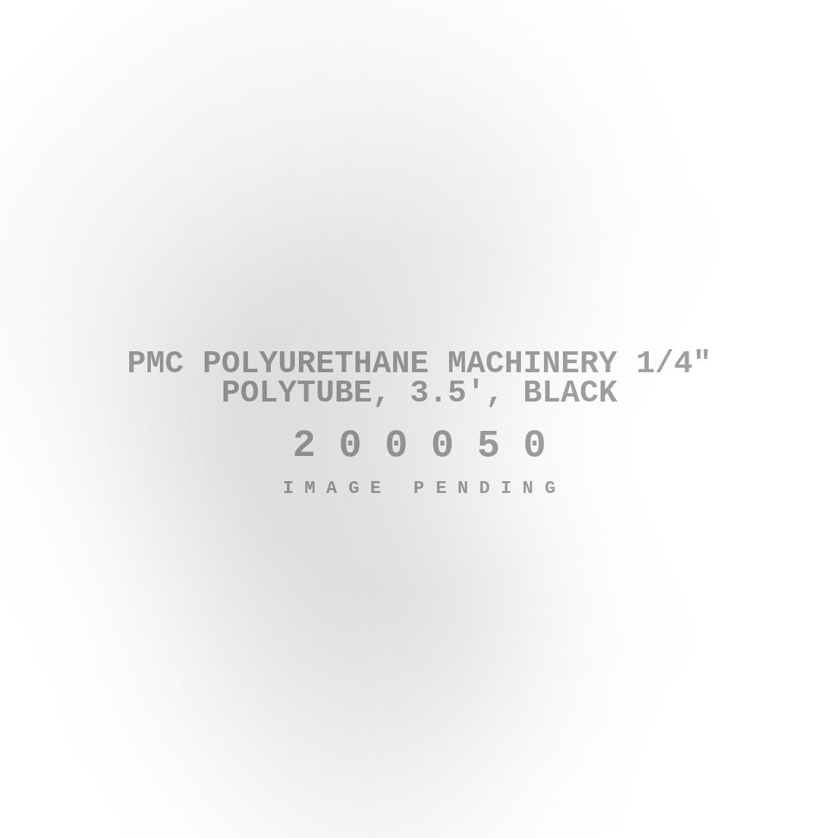 PMC Polyurethane Machinery 1/4" Polytube, 3.5', Black