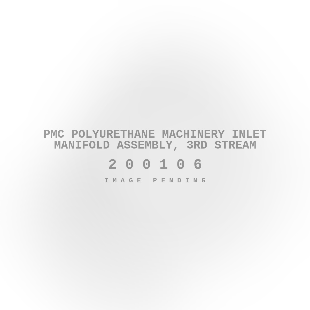 PMC Polyurethane Machinery Inlet Manifold Assembly, 3rd Stream