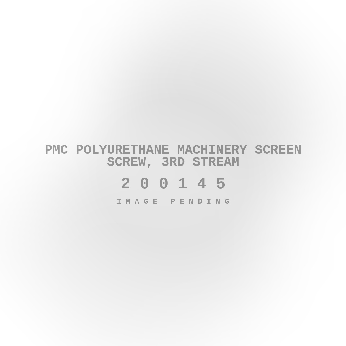 PMC Polyurethane Machinery Screen Screw, 3rd Stream