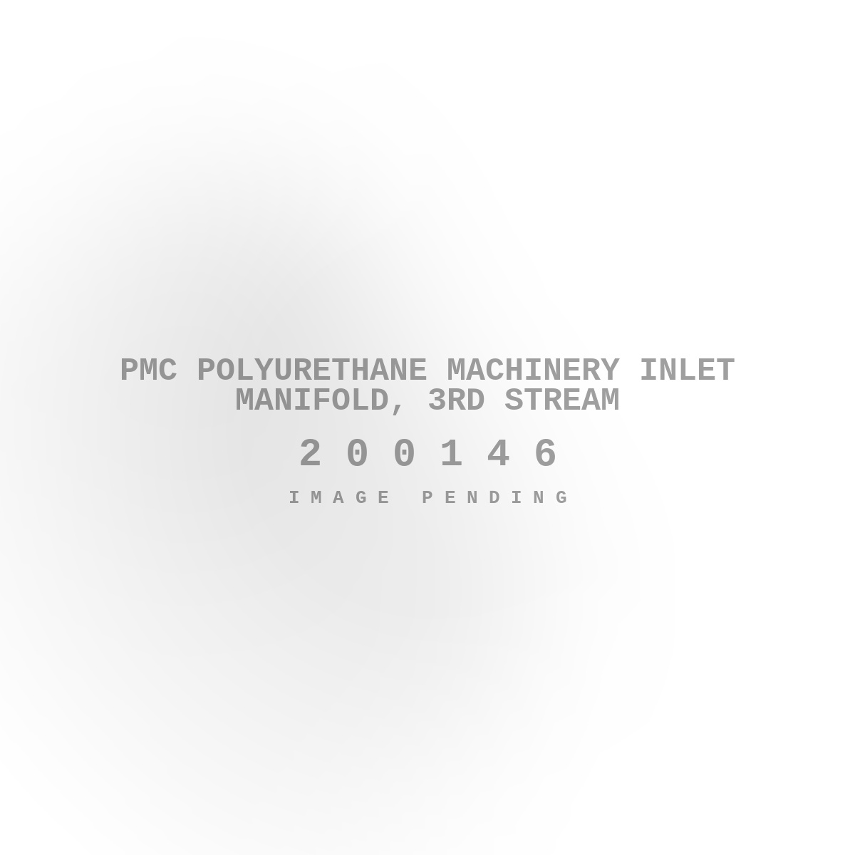 PMC Polyurethane Machinery Inlet Manifold, 3rd Stream