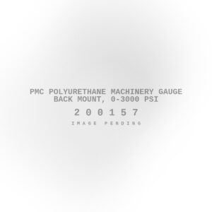 PMC Polyurethane Machinery Gauge Back Mount, 0-3000 PSI