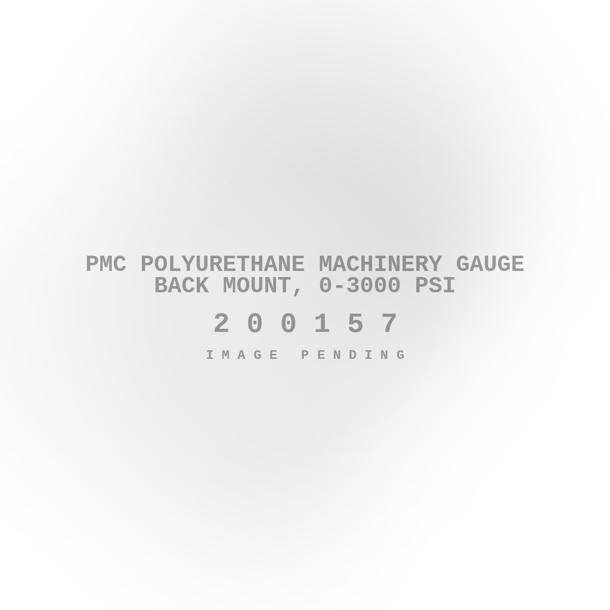 PMC Polyurethane Machinery Gauge Back Mount, 0-3000 PSI