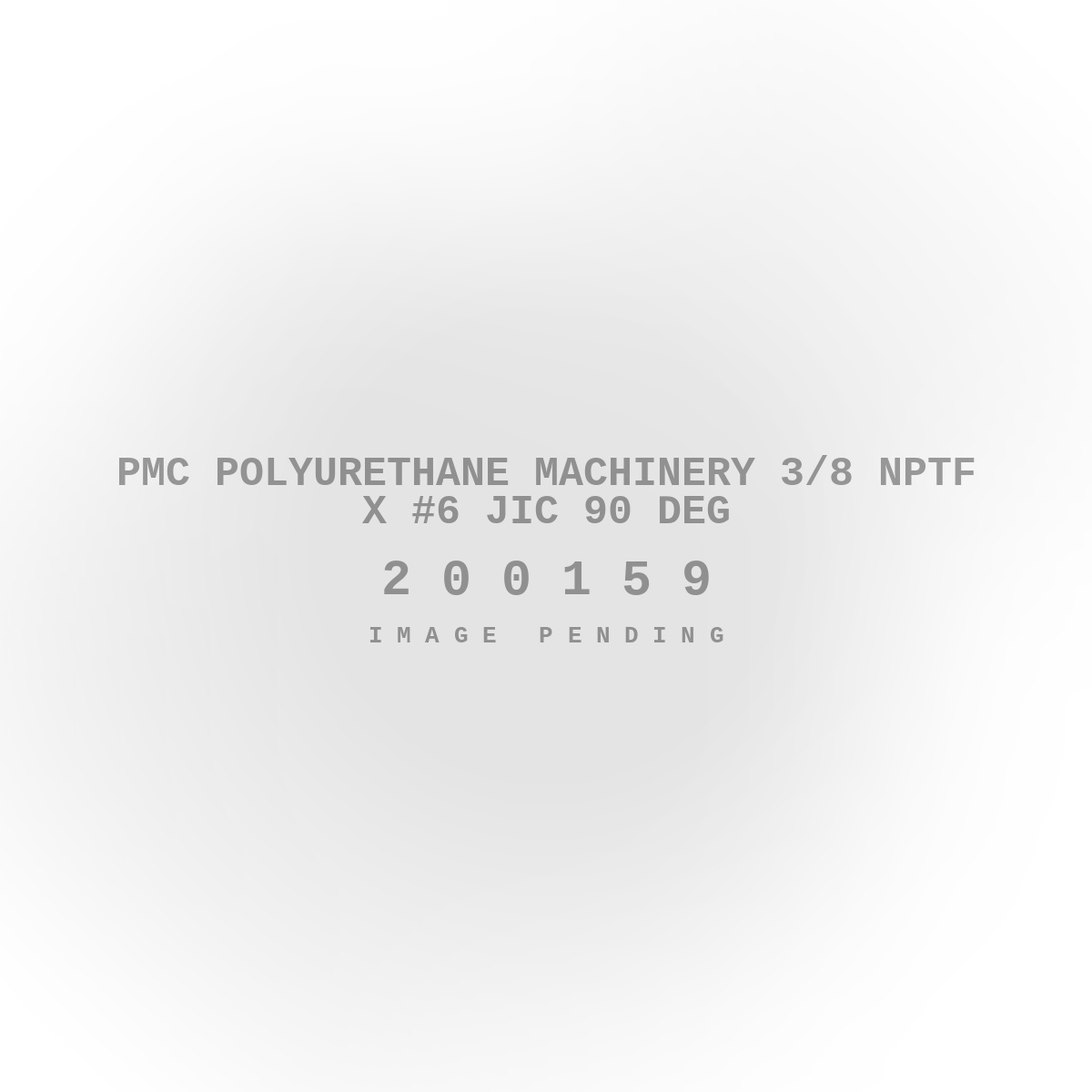 PMC Polyurethane Machinery 3/8 NPTF X #6 JIC 90 Deg