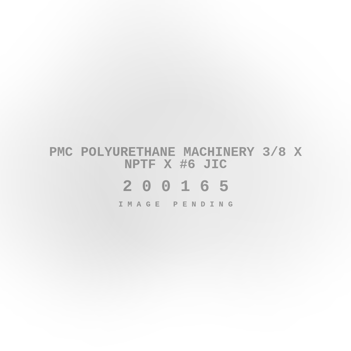 PMC Polyurethane Machinery 3/8 X NPTF X #6 JIC