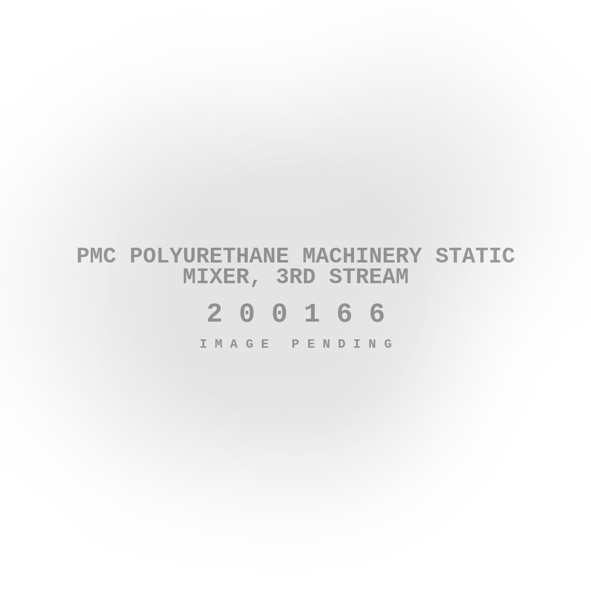 PMC Polyurethane Machinery Static Mixer, 3rd Stream