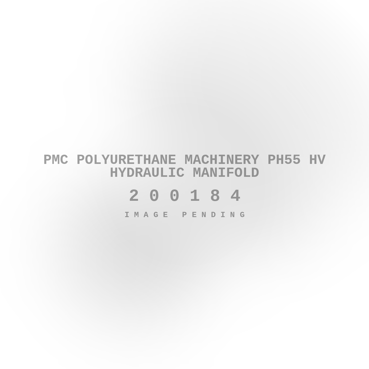 PMC Polyurethane Machinery PH55 HV Hydraulic Manifold