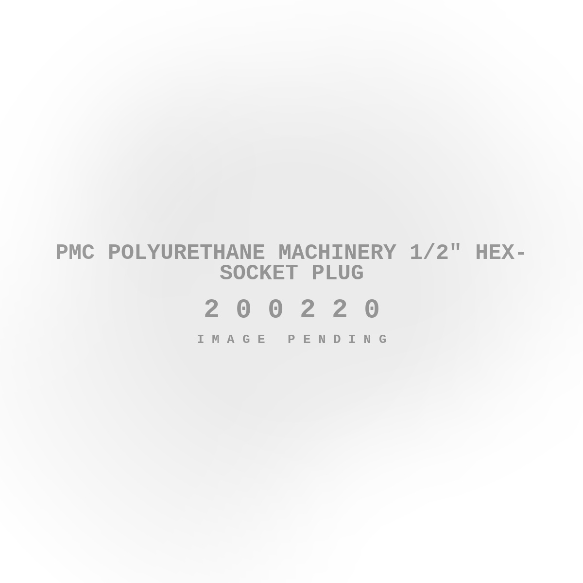 PMC Polyurethane Machinery 1/2" Hex-Socket Plug