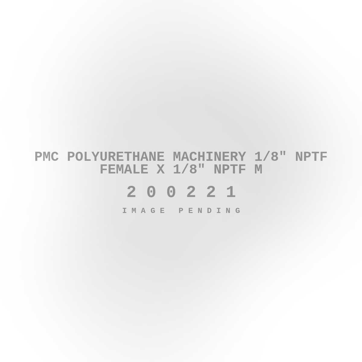 PMC Polyurethane Machinery 1/8" NPTF Female X 1/8" NPTF M