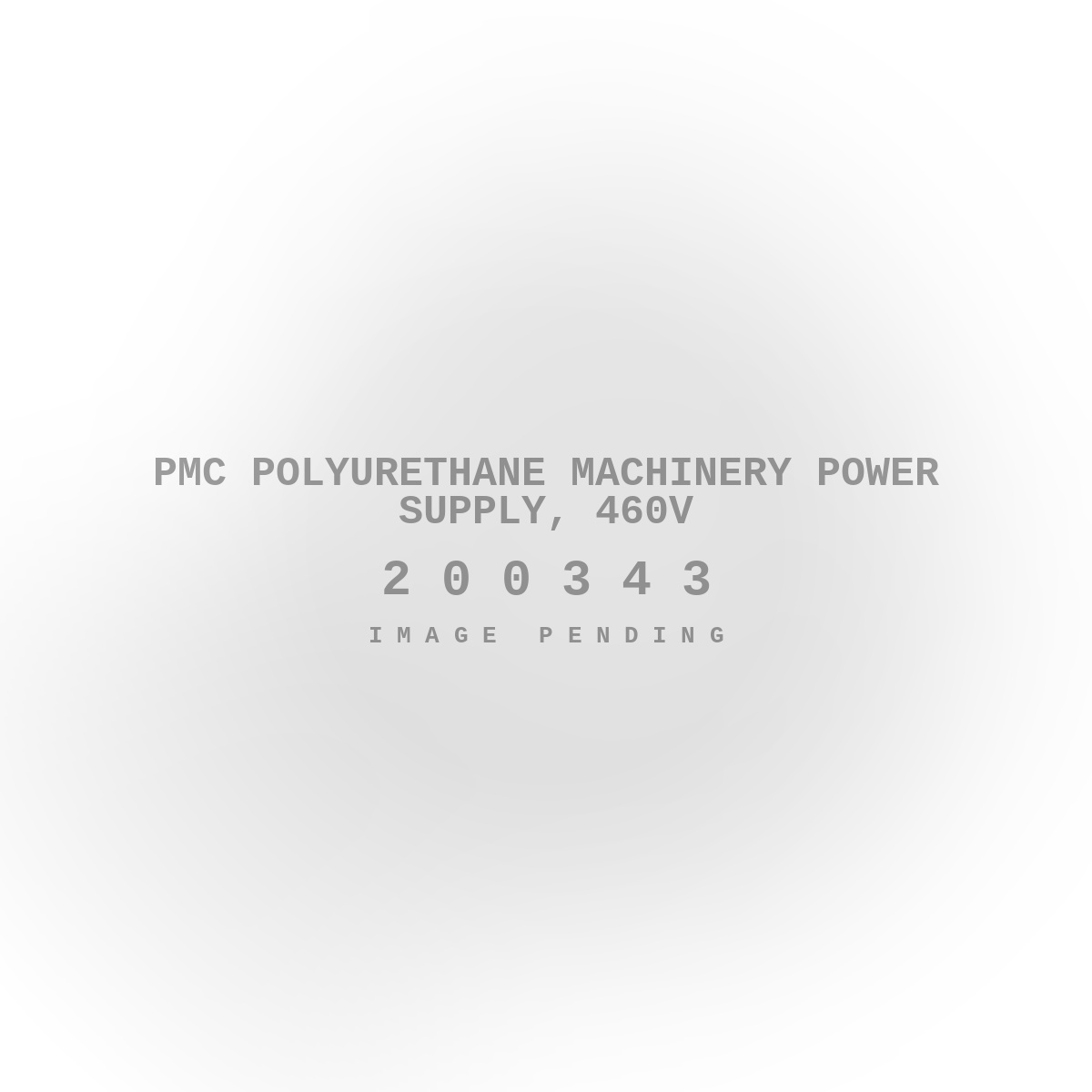 PMC Polyurethane Machinery Power Supply, 460V