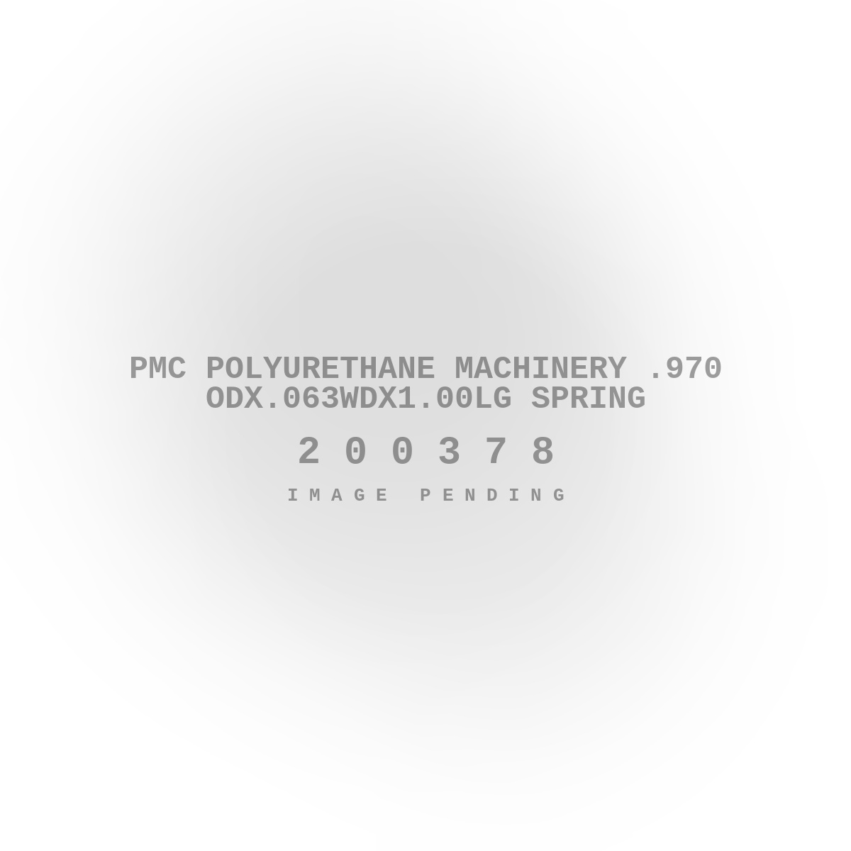 PMC Polyurethane Machinery .970 ODX.063WDX1.00LG Spring