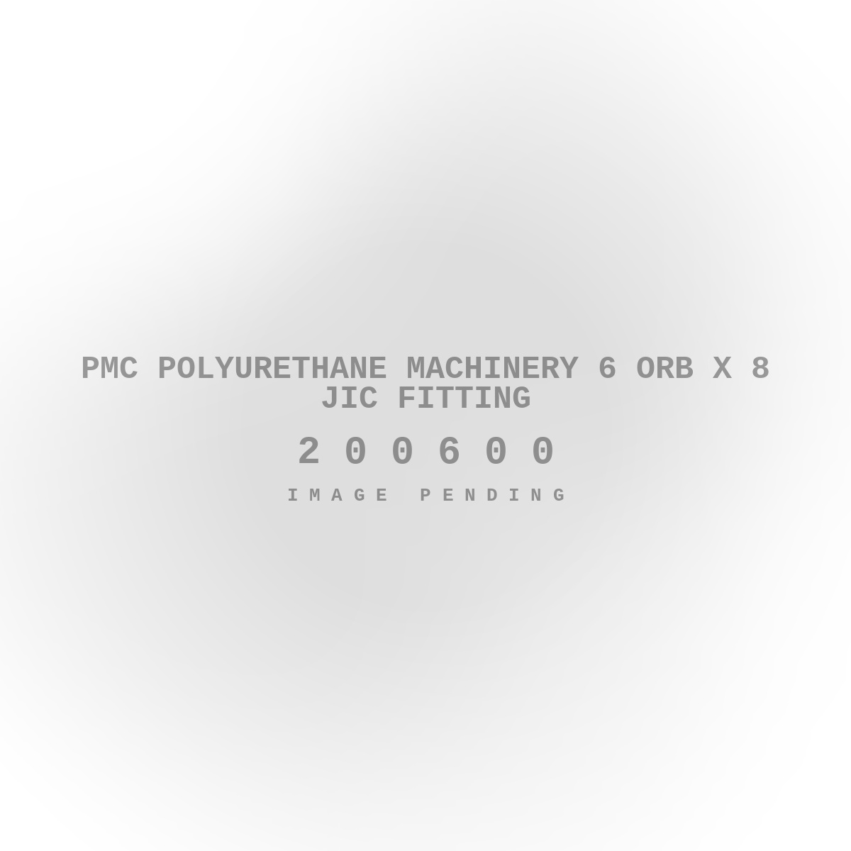 PMC Polyurethane Machinery 6 ORB X 8 JIC Fitting