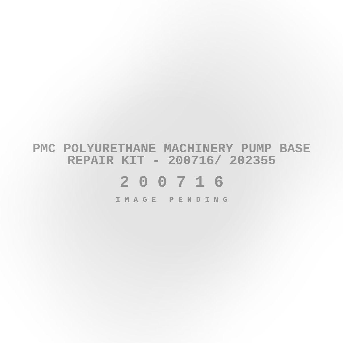 PMC Polyurethane Machinery Pump Base Repair Kit - 200716/ 202355