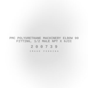 PMC Polyurethane Machinery Elbow 90 Fitting, 1/2 Male NPT X 6JIC