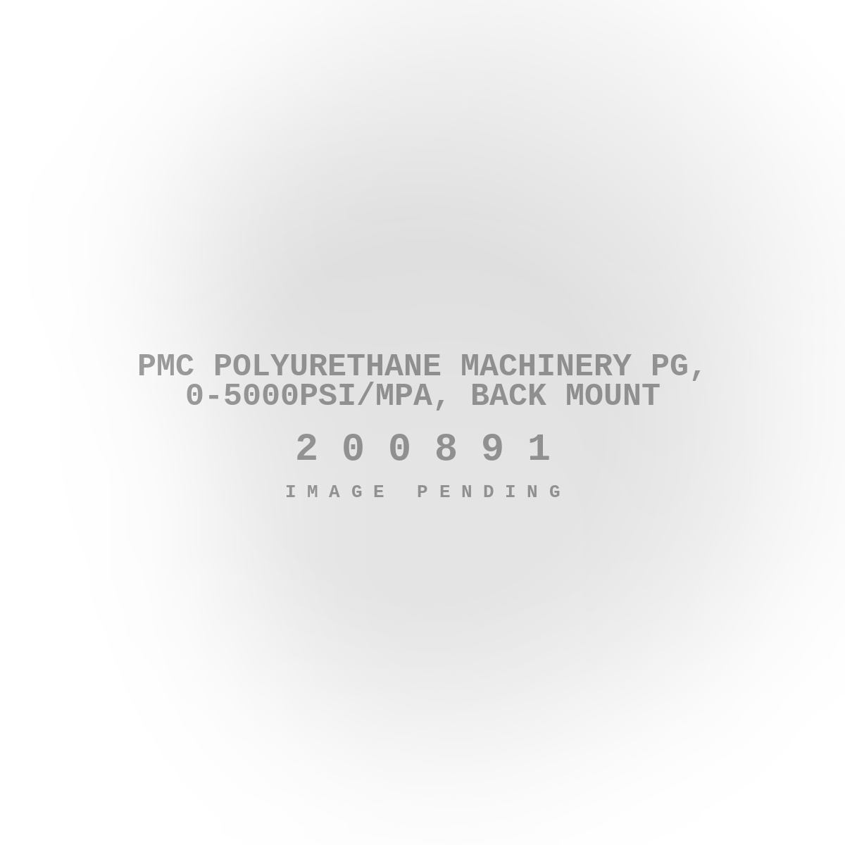 PMC Polyurethane Machinery PG, 0-5000PSI/MPA, Back Mount