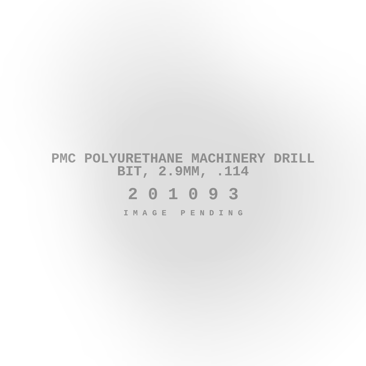 PMC Polyurethane Machinery Drill Bit, 2.9mm, .114