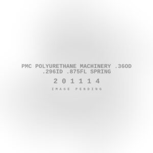 PMC Polyurethane Machinery .36OD .296ID .875FL Spring