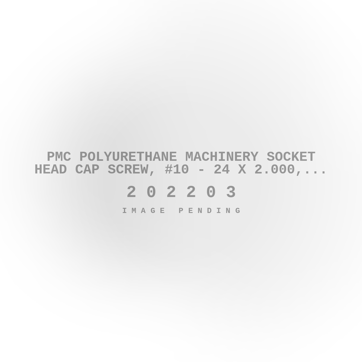 PMC Polyurethane Machinery Socket Head Cap Screw, #10 - 24 X 2.000, 18-8 SS