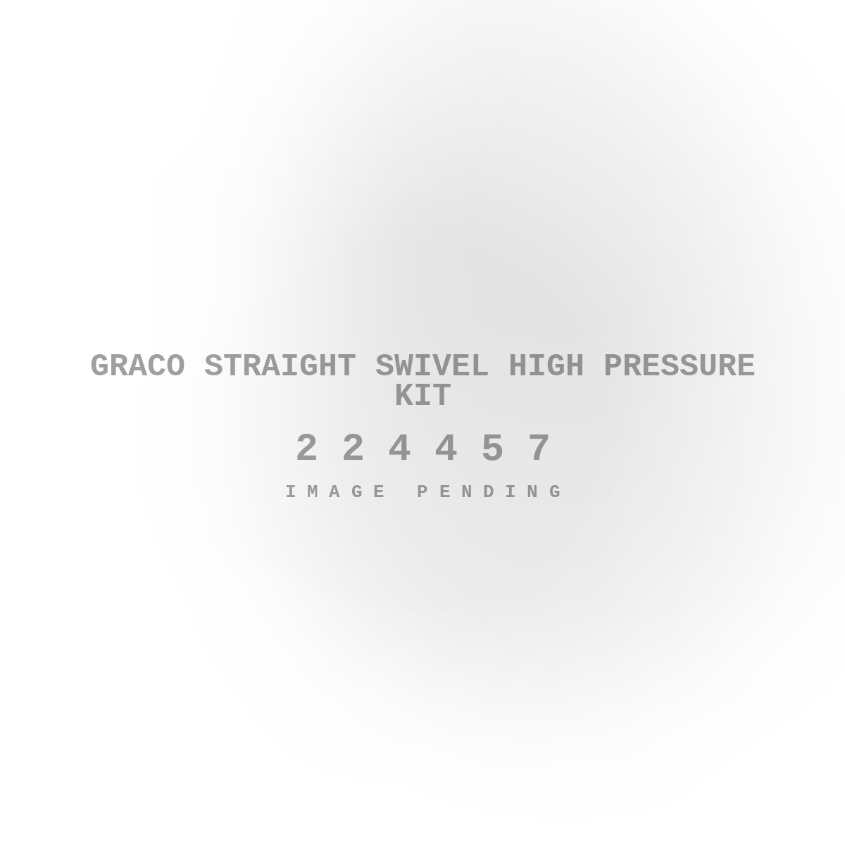 Graco Straight Swivel High Pressure Kit