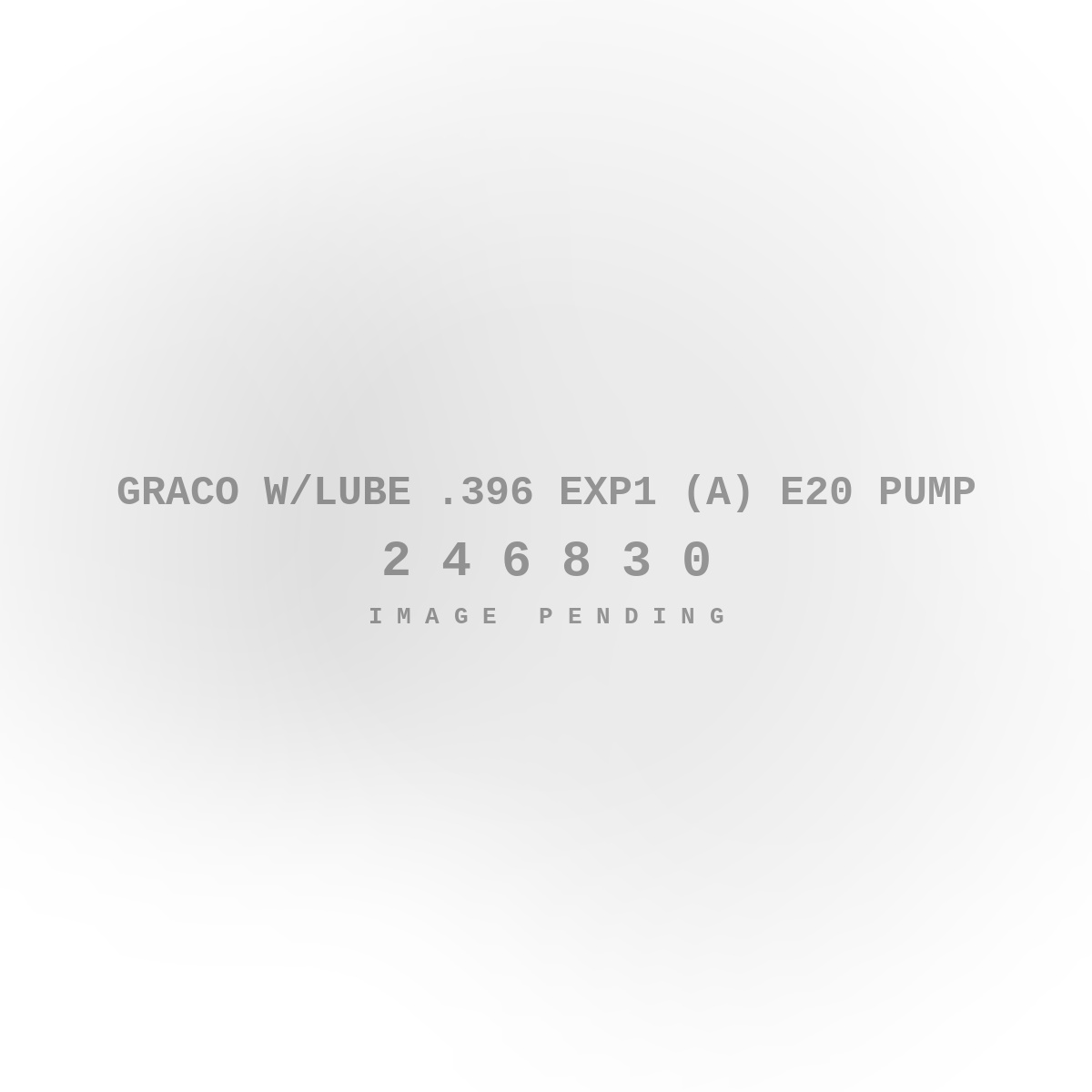 Graco W/lube .396 EXP1 (A) E20 Pump