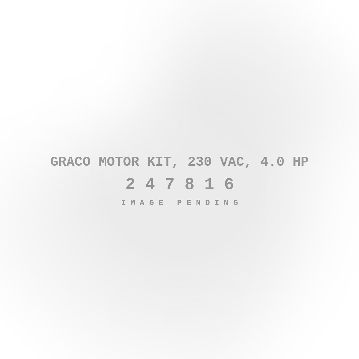 Graco Motor Kit, 230 VAC, 4.0 HP