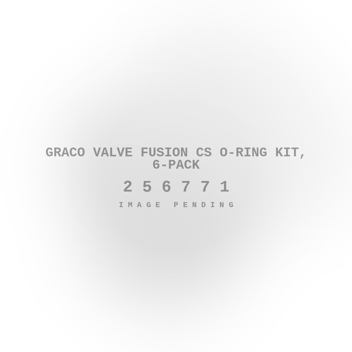 Graco Valve Fusion CS O-Ring Kit, 6-Pack