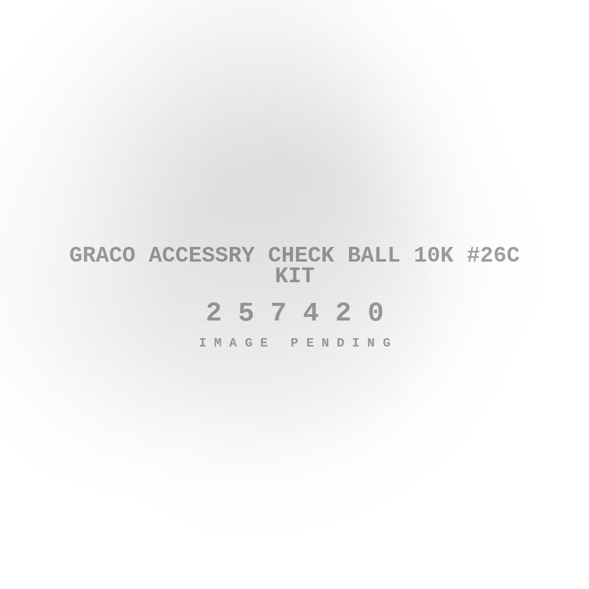 Graco Accessry Check Ball 10K #26c Kit