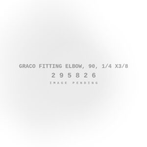Graco Fitting Elbow, 90, 1/4 X3/8