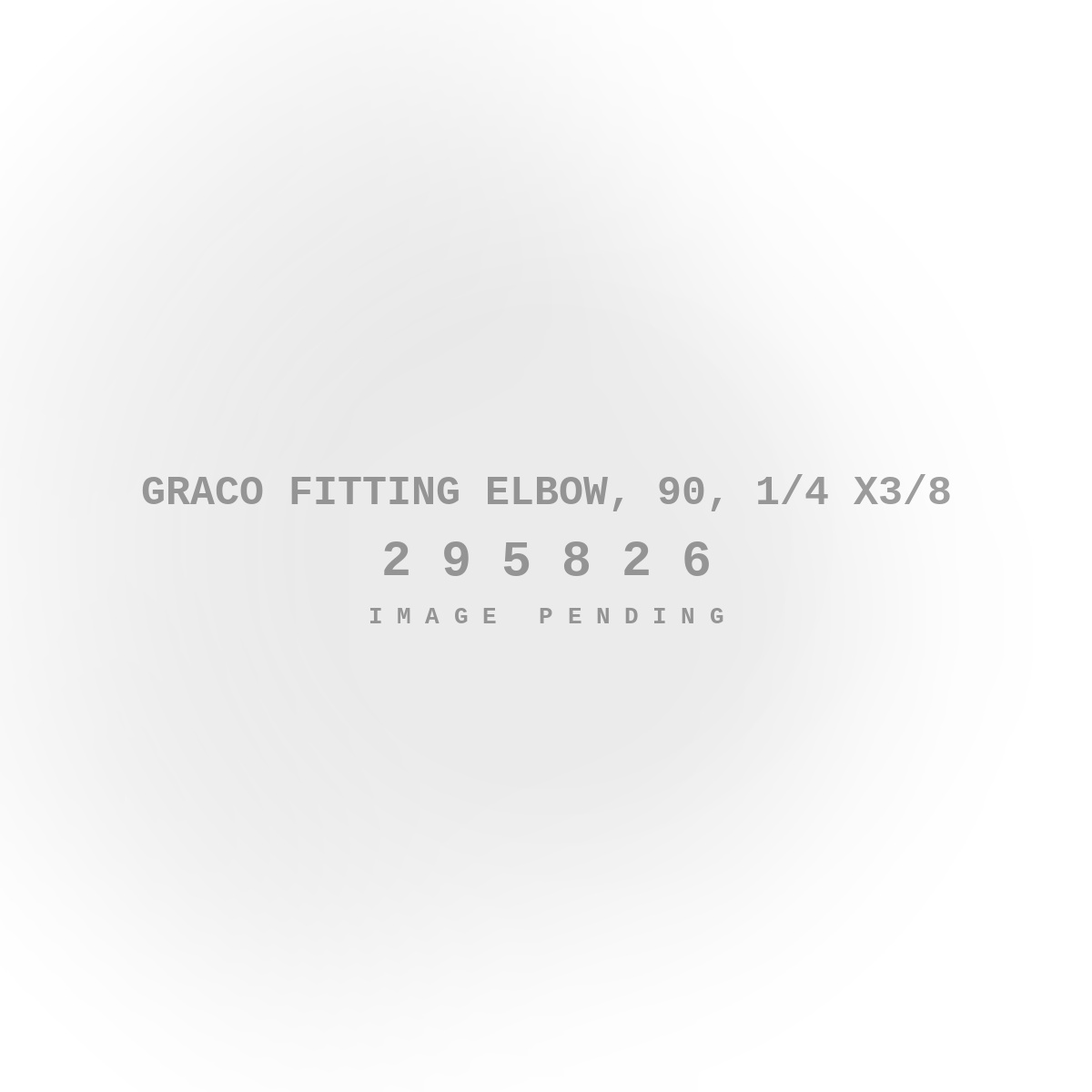 Graco Fitting Elbow, 90, 1/4 X3/8