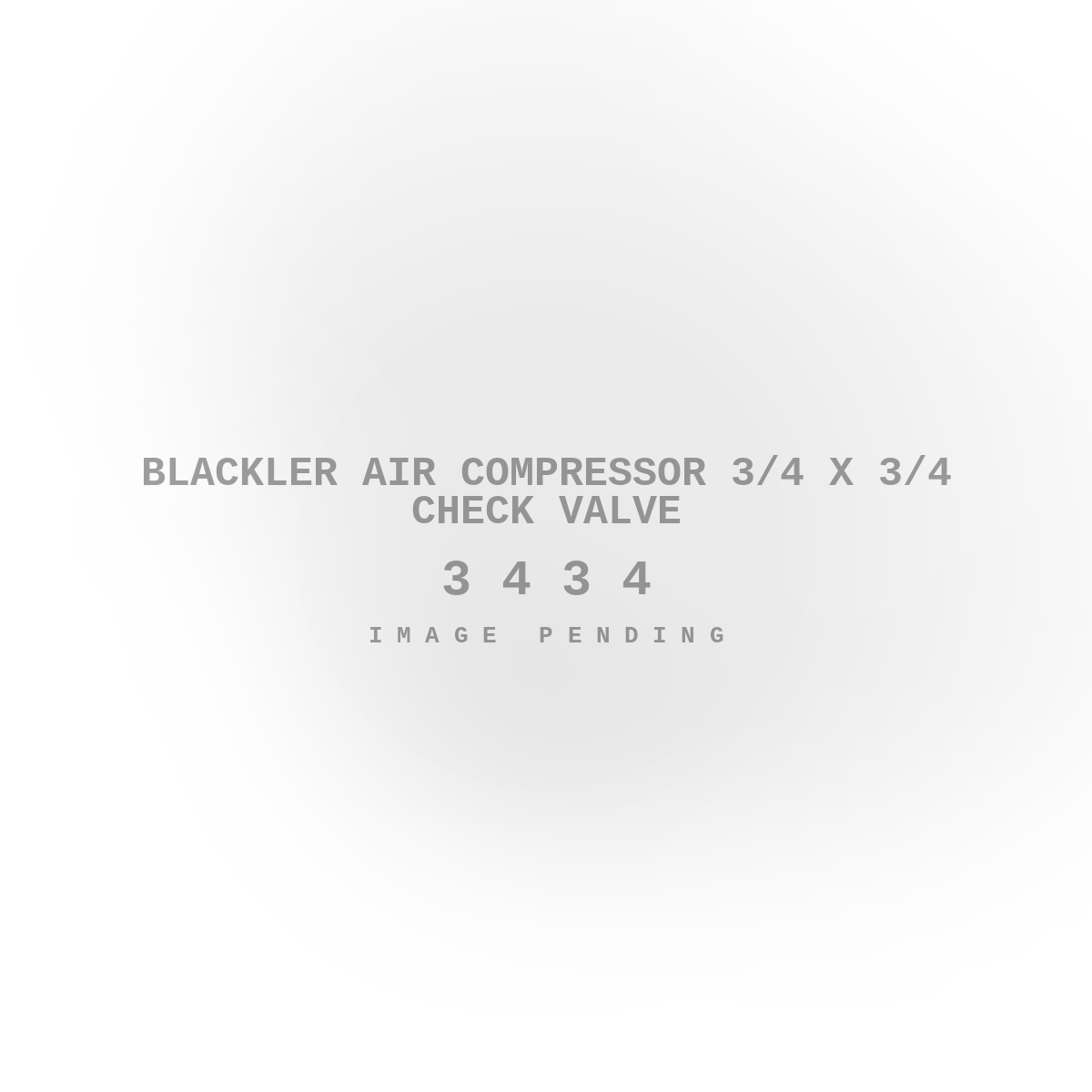 Blackler Air Compressor 3/4 X 3/4 Check Valve