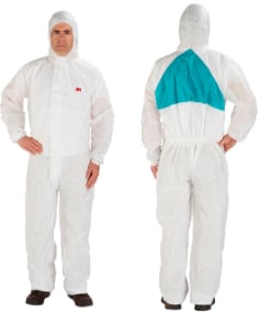 3M Protective Coverall 4520 White Green