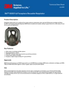3M 6000 Full Facepiece Reusable Respirator