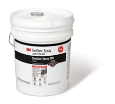 3M FireDam Spray 200 Red fire barrier sealant 5 gallon pail