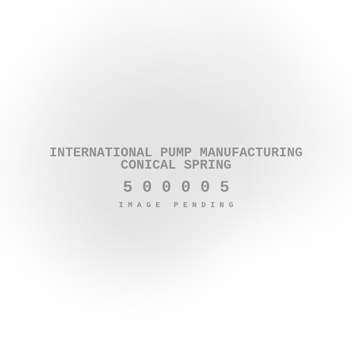 International Pump Manufacturing Conical Spring