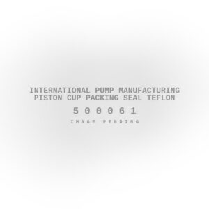 International Pump Manufacturing Piston Cup Packing Seal Teflon