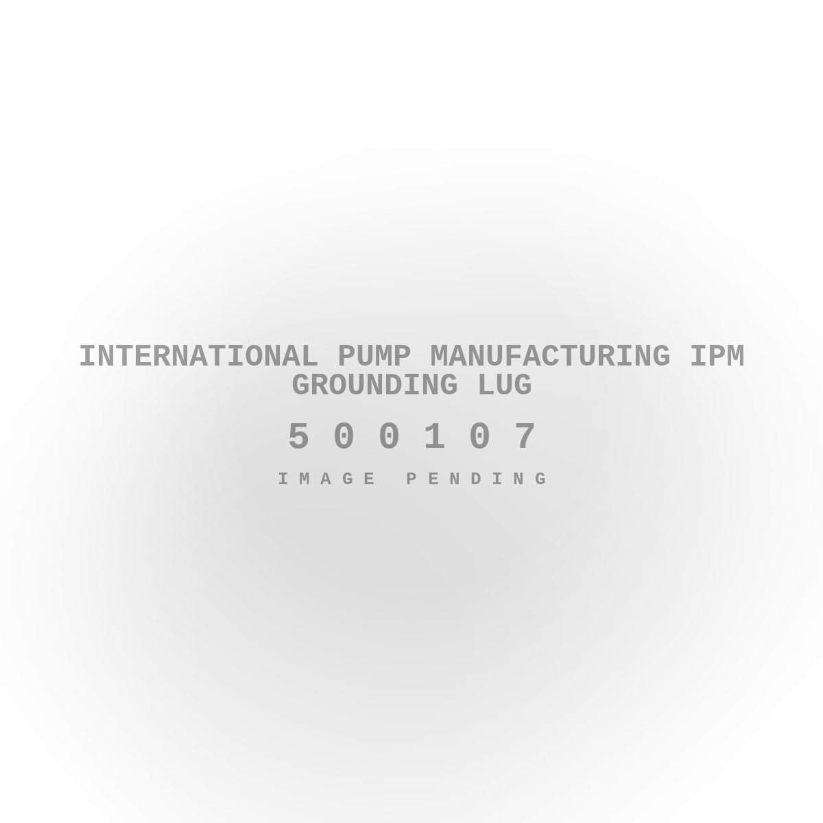 International Pump Manufacturing IPM Grounding Lug