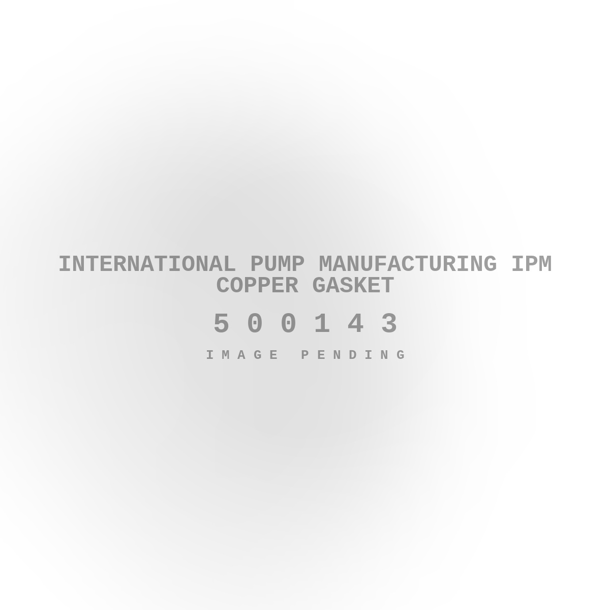 International Pump Manufacturing IPM Copper Gasket