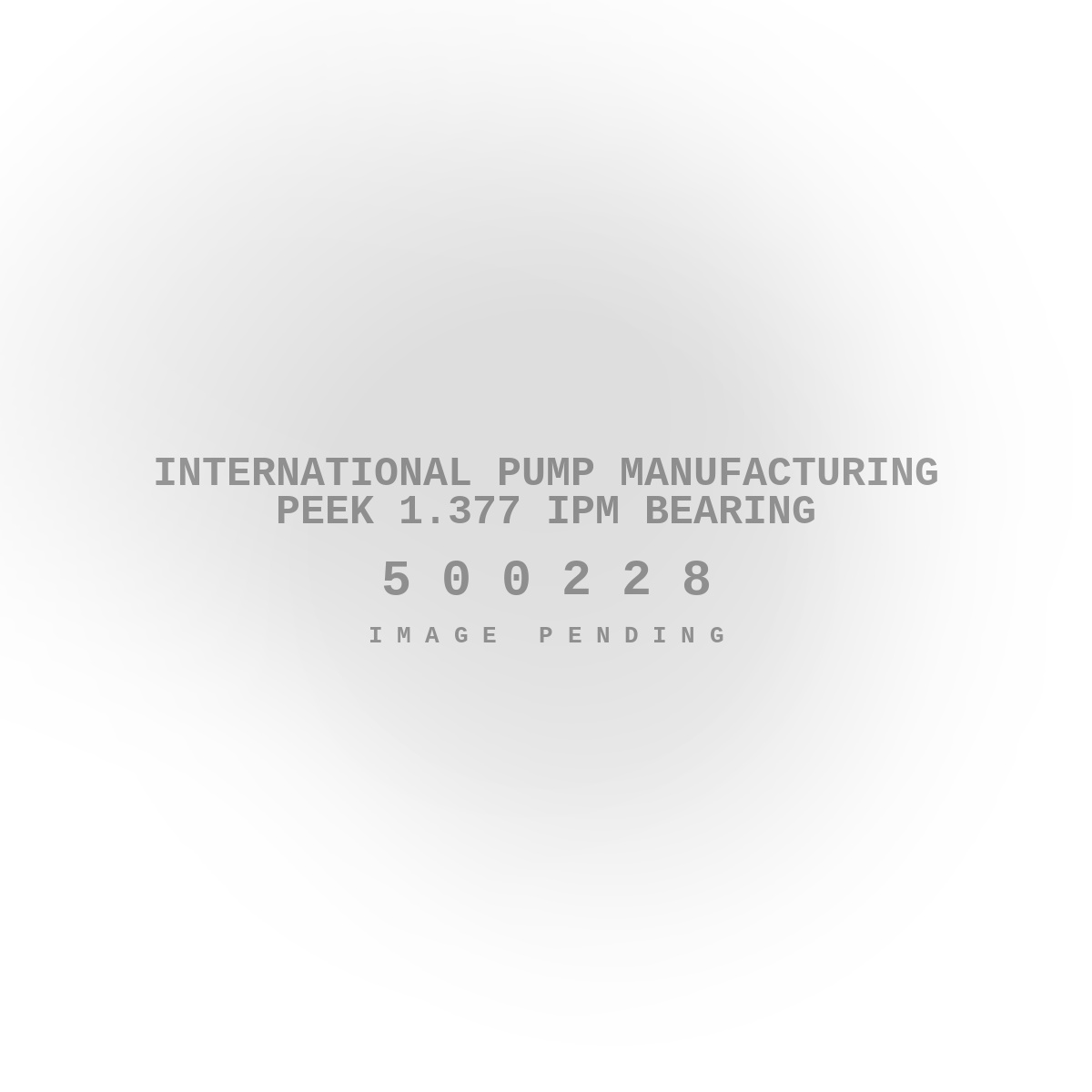 International Pump Manufacturing Peek 1.377 IPM Bearing